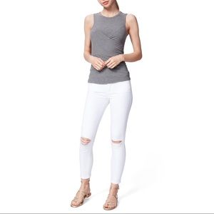 Paige ripped white jeans